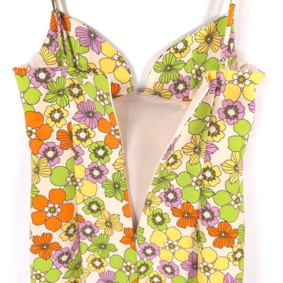 ZARA Women’s Multicolor Floral Sweetheart Neck Sexy Mini Dress 8342/370 SMALL - Picture 10 of 16